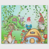 Gnome-Party Geschenkpapier (Flach)