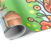 Gnome-Party Geschenkpapier (Rolleneckpunkt)