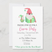 Gnome Party Holiday Einladung (Vorderseite)