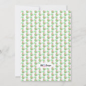 Gnome Party Holiday Einladung (Rückseite)