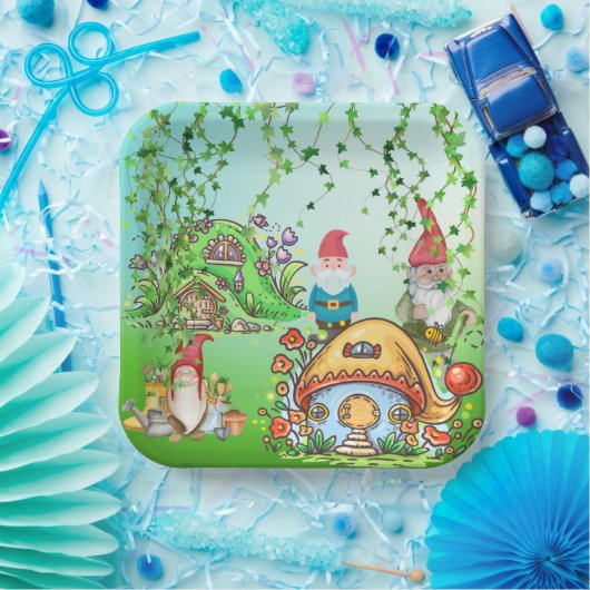 Gnome-Party Pappteller (Party)