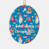 Gnome Personalisiert Keramik Ornament (Rechts)