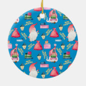 Gnome Personalisiert Keramik Ornament (Hinten)