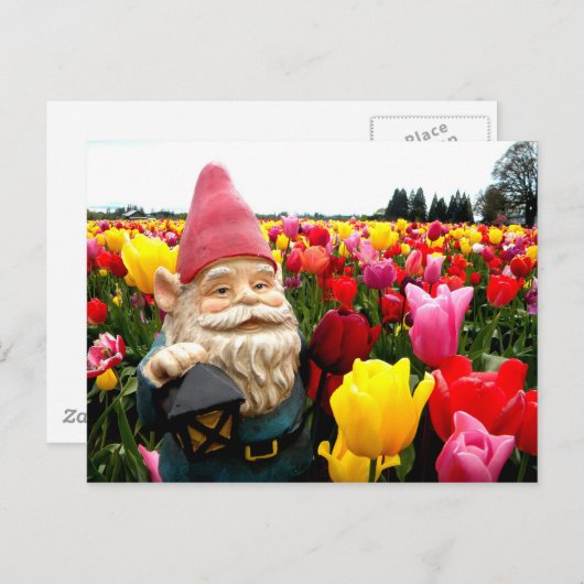 Gnome Petals Postkarte (Vorne/Hinten)