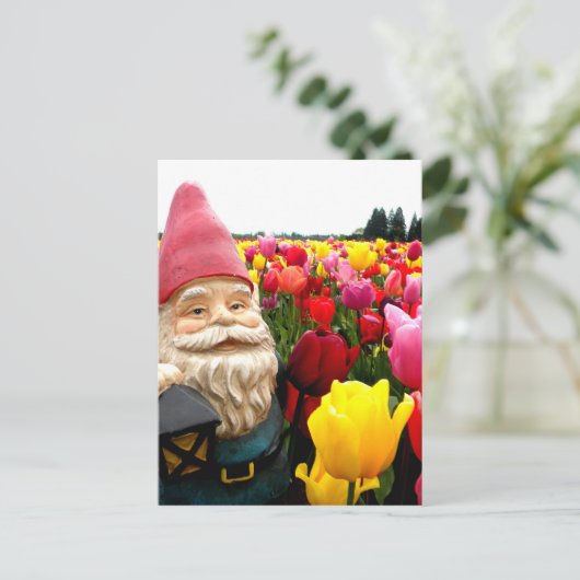 Gnome Petals Postkarte (Stehend Vorderseite)
