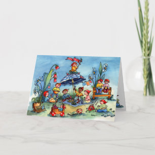Gnome-Picknick Karte