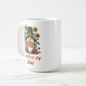Gnome Pilgrim Pumpkin Pie Crew Erntedank Kaffeetasse (Vorderseite Links)