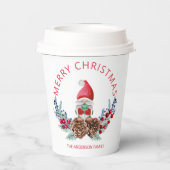 Gnome Pine Cones Pappbecher (Rückseite)