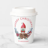 Gnome Pine Cones Pappbecher (Vorderseite)