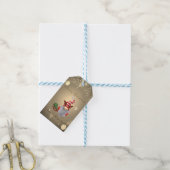 Gnome Pine Tree Sleigh Confetti Geschenkanhänger (Mit Garn)