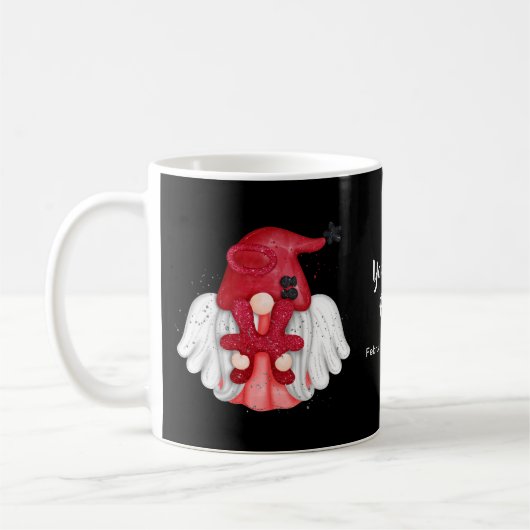 Gnome Pisces Astrologie Signieren Engel Ihren Name Kaffeetasse (Links)
