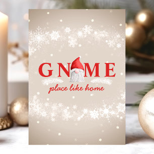 Gnome Place like Zuhause Christmas Feiertagskarte