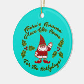 Gnome Place wie Zuhause | Weihnachten Keramik Ornament (Links)