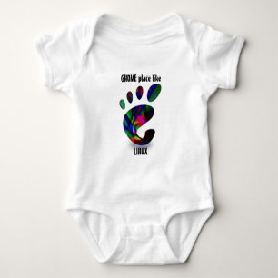 GNOME Platz mögen LINUX Baby Strampler