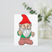 Gnome Postkarte (Stehend Vorderseite)