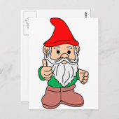 Gnome Postkarte (Vorne/Hinten)