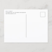 Gnome Postkarte (Rückseite)