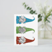 Gnome Postkarte (Stehend Vorderseite)