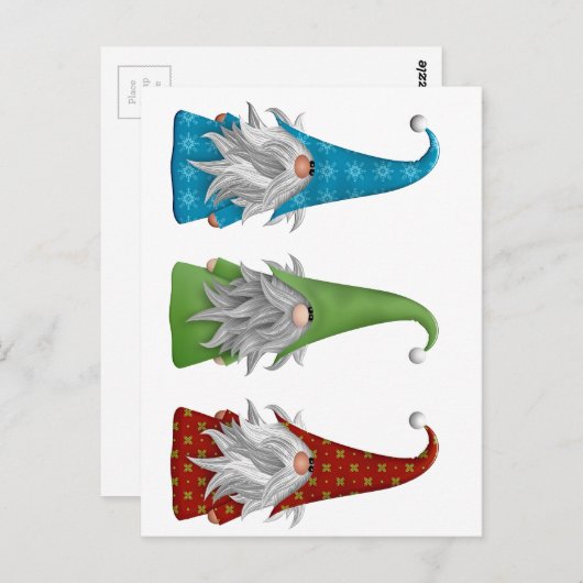 Gnome Postkarte (Vorne/Hinten)