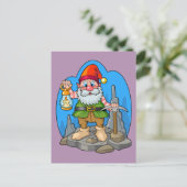 Gnome Postkarte (Stehend Vorderseite)