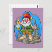 Gnome Postkarte (Vorne/Hinten)