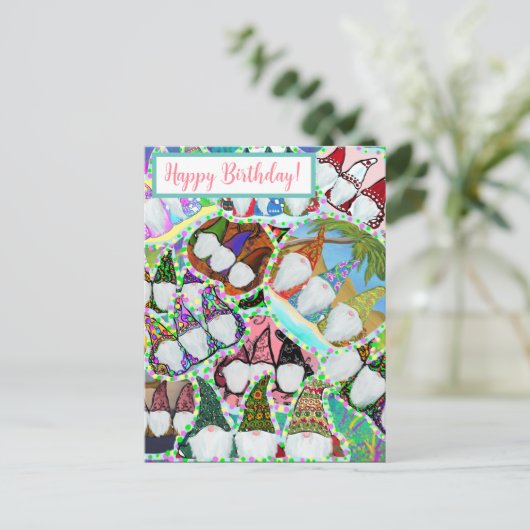 GNOME POSTKARTE (Stehend Vorderseite)