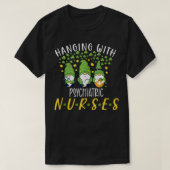 Gnome Psychiatric Nurses Funny Nurse St Patricks D T-Shirt (Design vorne)