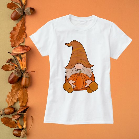 Gnome Pumpkin Erntedank T-Shirt