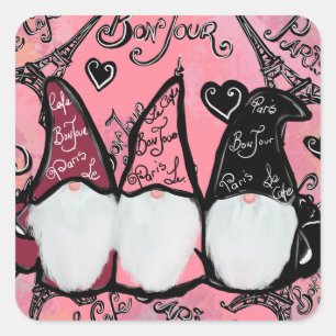 GNOME QUADRATISCHER AUFKLEBER