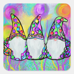 GNOME QUADRATISCHER AUFKLEBER