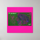 Gnome Quilted Pattern Leinwanddruck (Vorderseite)