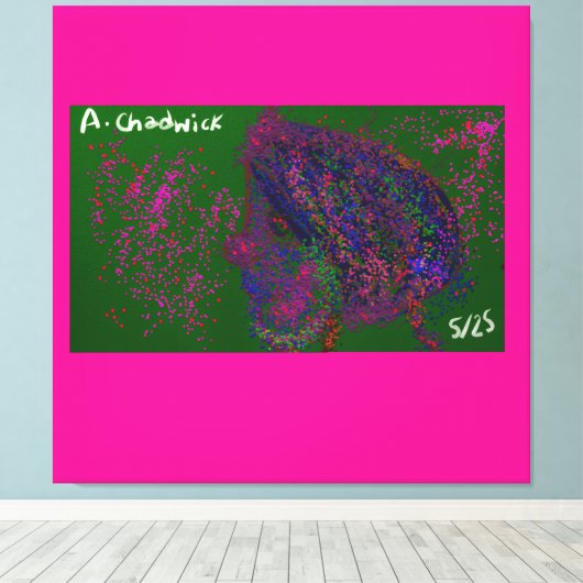 Gnome Quilted Pattern  Leinwanddruck (Insitu (Holzboden))