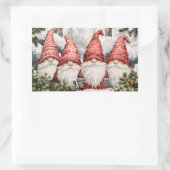 Gnome Rechteckiger Aufkleber (Tasche)