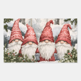 Gnome Rechteckiger Aufkleber