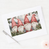 Gnome Rechteckiger Aufkleber (Umschlag)