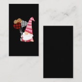 Gnome Red Black Leopard Ballon Valentinstag Visitenkarte (Vorne/Hinten)