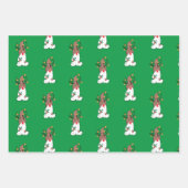 Gnome Reindeer Geschenkpapier Set (Vorderseite)