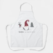 Gnome & Rentierferien Skandinavien Tomte Schürze (Vorderseite)
