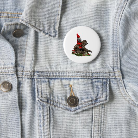 Gnome Riding a Sloth Button (Beispiel)