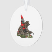 Gnome Riding a Sloth Ornament (Vorderseite)