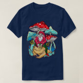 Gnome Riding auf Bufo Alvarius Toad Mushroom Fanta T-Shirt (Design vorne)