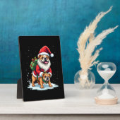 Gnome Riding English Bulldog Christmas Xmas Boys G Fotoplatte (Seite)