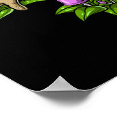 Gnome Riding Frog Poster (Ecke)