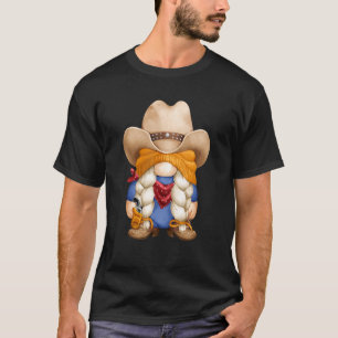 Gnome Rodeo mit Western Hut für das beste Cowgirl T-Shirt