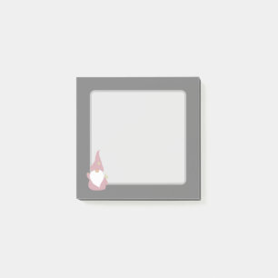 Gnome - Rosa Post-it Klebezettel