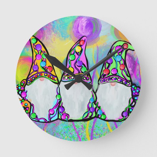 GNOME RUNDE WANDUHR (Vorderseite)