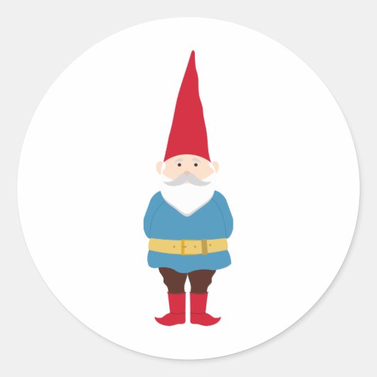 Gnome Runder Aufkleber (Vorderseite)