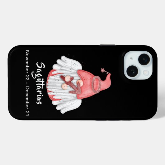 Gnome Sagittarius Astrologie Sign Angel Case-Mate iPhone Hülle (Rückseite (Horizontal))