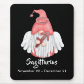 Gnome Sagittarius Astrologie Sign Angel Mousepad (Vorne)