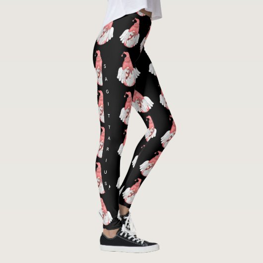 Gnome Sagittarius Astrologie Signatur Engel Leggin Leggings (Rechts)
